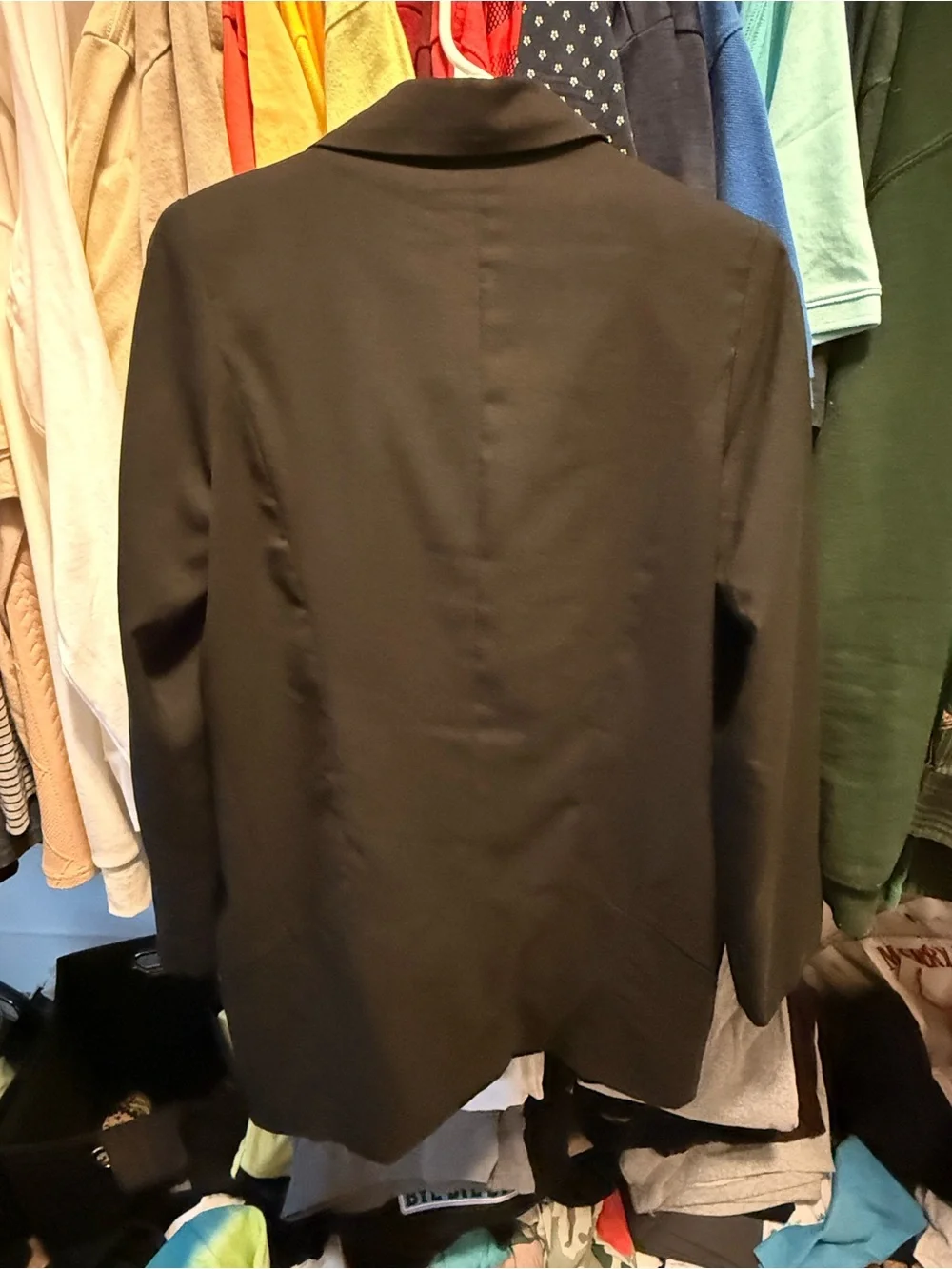 Very J Black Open-Front Women's Blazer - Picture 2 of 3